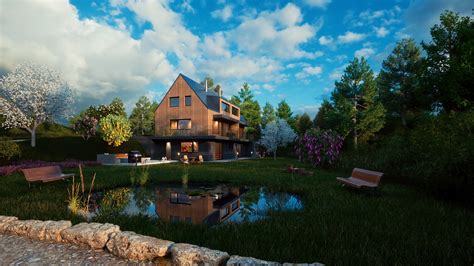 vizualizácia záhradnej chaty v Rožňave