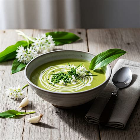 Gastronomická fotografia domáceho pesta z medvedieho cesnaku v sklenenom pohári.