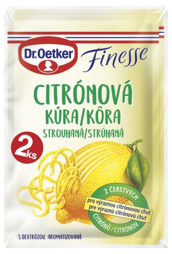 Obal produktu Dr. Oetker Finesse citrónová kôra strúhaná