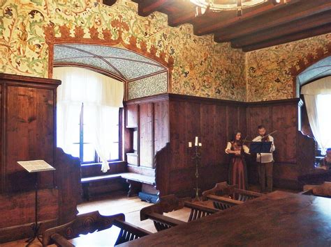 Interiér Zápoľského paláca s rodovou galériou Ilešháziovcov