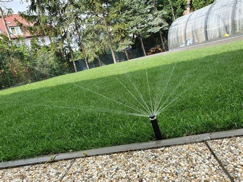 Príklad efektívneho závlahového systému v záhrade.