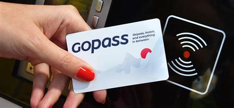 Tematická fotografia Gopass aplikácie a Gopass karty s lyžiarskym pozadím