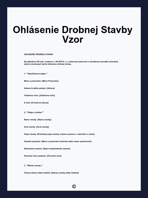 Infografika: Kroky k ohláseniu drobnej stavby