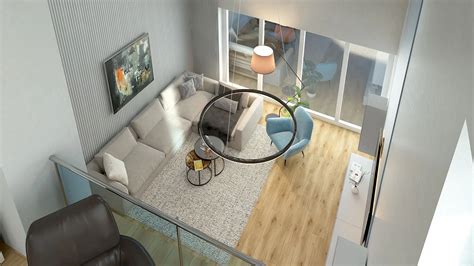 Vizualizácia moderného interiéru domu v The Sims 3 s dôrazom na funkčné usporiadanie a dekorácie.