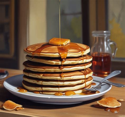 palacinky s javorovým sirupom, slaninou a vajíčkom
