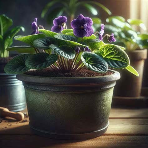 Schéma správneho presadenia fialky s drenážnou vrstvou na dne črepníka