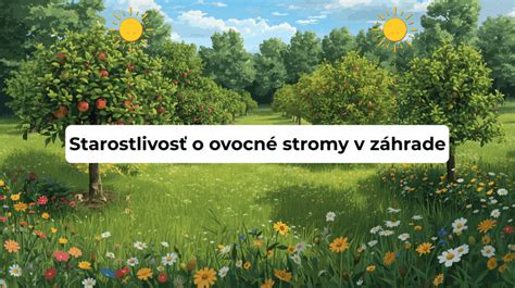 ilustrácia stĺpovitej jablone s plodmi v záhrade