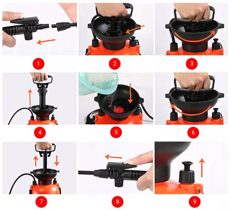 Infografika: rôzne typy akumulátorových postrekovačov (ručný, chrbtový, na kolieskach)
