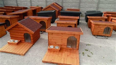 Koláž fotografií rôznych typov psích búd (napr. Atlas, Dexter, Bruno, Doghouse L/XL)