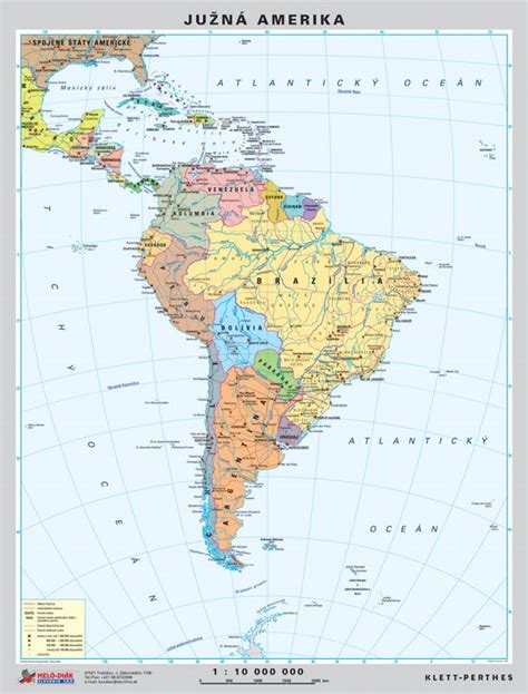 Mapa Južnej Ameriky so zvýraznením ekonomicky vyspelých štátov