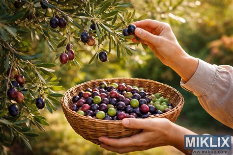 Detailná fotografia ručného zberu olív do sietí pod stromom