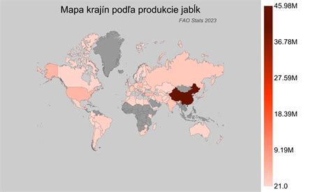 Mapa svetovej produkcie slnečnice