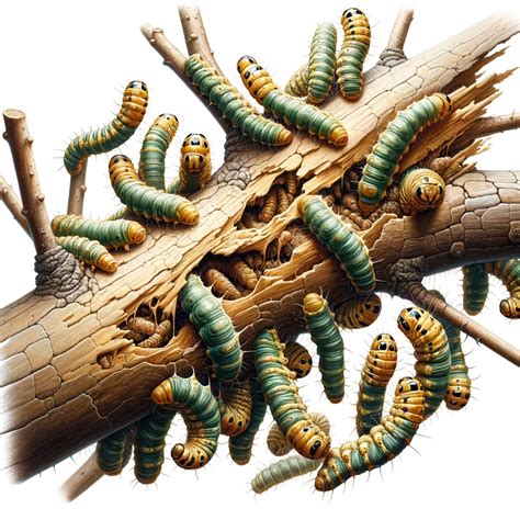 Ilustrácia bežných škodcov banánovníka.