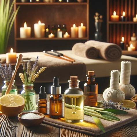 Fotografia rôznych kozmetických produktov s esenciálnymi olejmi