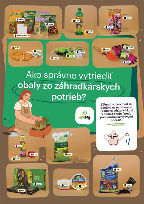 ukážka rôznych záhradkárskych potrieb ako sú kvetináče, náradie a substráty