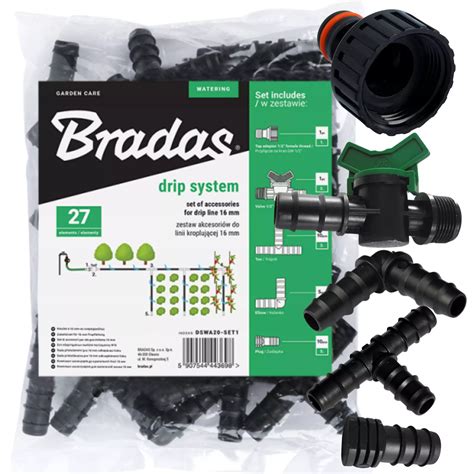 Sada príslušenstva pre kvapkovú závlahu (konektory, držiaky, dierovač)