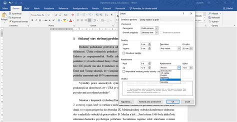 Ukážka dialógového okna s nastaveniami rozloženia obrázka vo Worde.