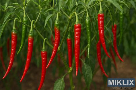 Ruka zbierajúca zrelé červené papriky zo stonky.