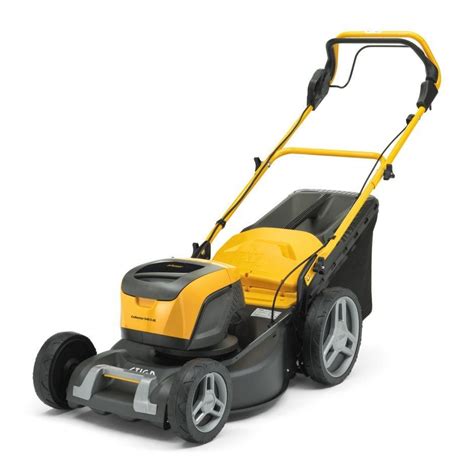 Render kosačky STIGA Collector 548 S AE K s detailom na batériový systém
