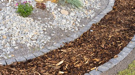 ilustrácia mulčovacej kôry v záhrade