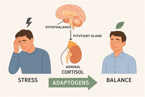 Schéma osi hypotalamus-hypofýza-nadobličky (HPA os) znázorňujúca proces produkcie kortizolu v tele