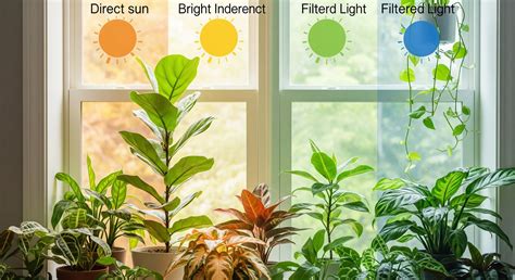 Ilustrácia rôznych typov orchideí s označením ich preferovaného umiestnenia na okne (priame slnko, polotieň, tieň)