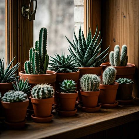 Ilustračná fotografia rôznych druhov kaktusov a sukulentov v kvetináčoch