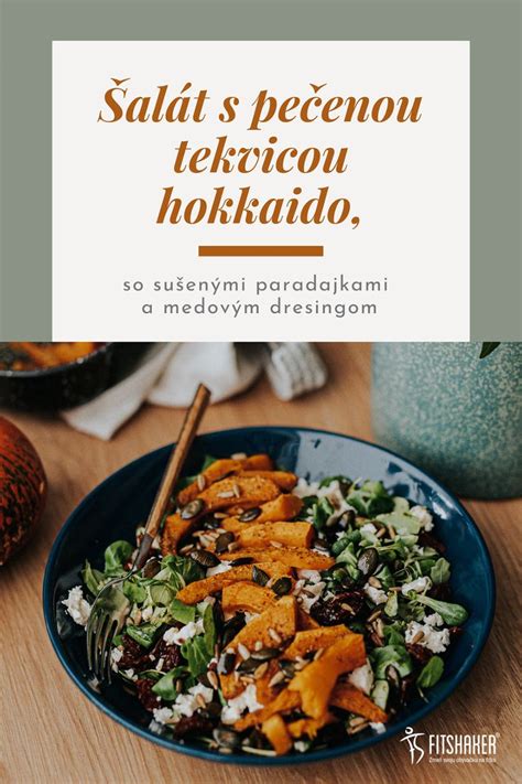 Farebný šalát s pečenou tekvicou hokkaido.