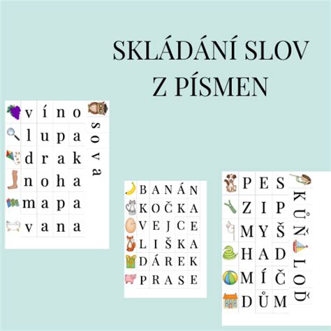 Infografika zobrazujúca stratégiu hľadania dlhých slov v mriežke písmen