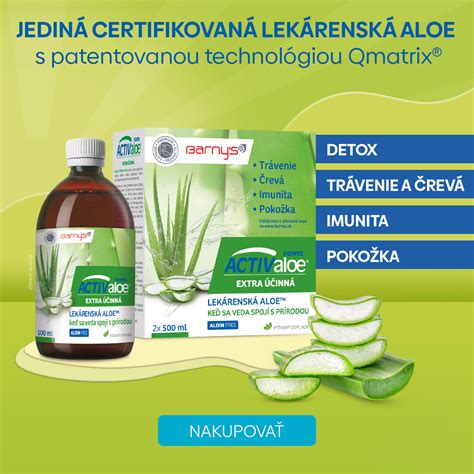 Grafické znázornenie aktívnych zložiek Aloe vera