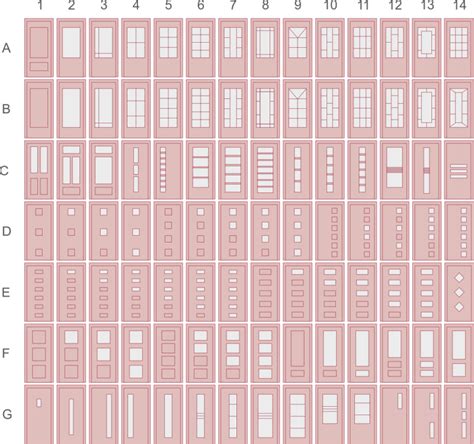 Schéma porovnávajúca rôzne typy drevených zárubní