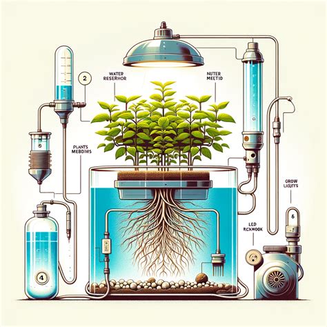 Ilustrácia hydroponického systému pestovania rastlín