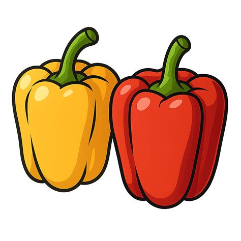 Ilustrácia rôznych druhov papriky - farebné, tvarovo rozmanité plody.