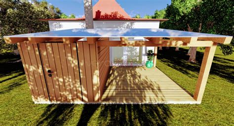 vizualizácia rôznych typov záhradných domčekov v Nižnej