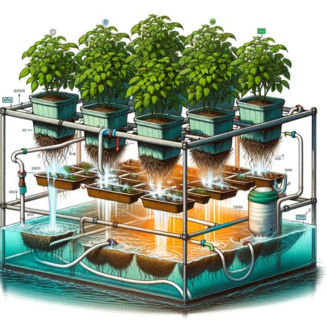 Schéma hydroponického pestovania byliniek