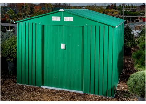 Ilustračná fotografia záhradného domčeka G21 GAH 327 v zelenej farbe