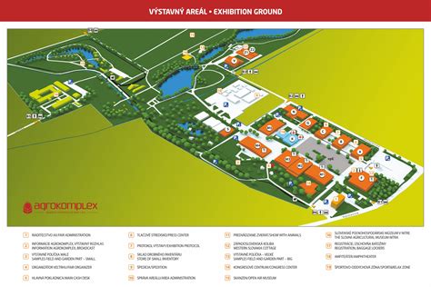 Pohľad na hlavný areál výstaviska Agrokomplex v Nitre počas konania veľtrhov.