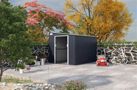 Rôzne modely plechových záhradných domčekov