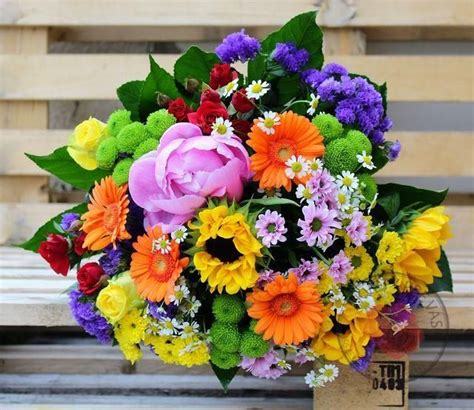 Krásna kytica rezaných kvetov