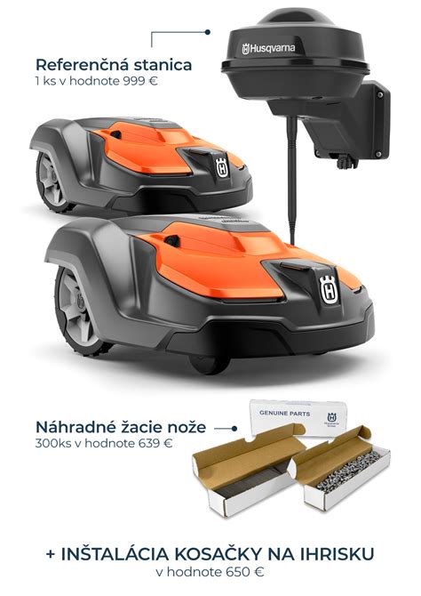 Infografika zobrazujúca proces autonómneho kosenia robotickou kosačkou Husqvarna s virtuálnymi hranicami.