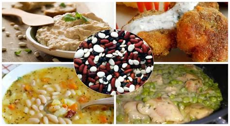 Koláž jedál ochutených saturejkou (strukoviny, mäso, šalát)