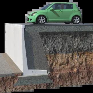 Rôzne typy oporných múrov a terás pre svah