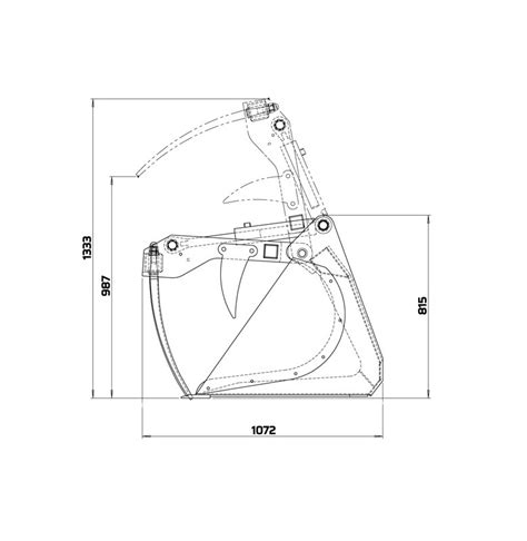 Detail rezacieho systému drviča s rotačným valcom a zubami.