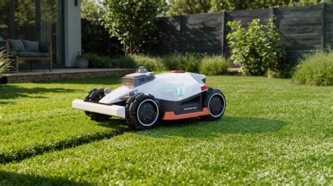 Vizualizácia pohonu všetkých štyroch kolies robotickej kosačky Mammotion LUBA 3 AWD.