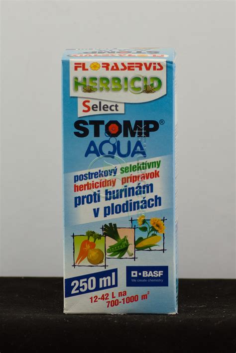 Schéma pôsobenia herbicídu Stomp Aqua na klíčiace buriny