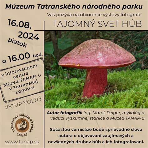zostrih fotografií vzácnych druhov húb z TANAP-u