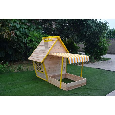 Farebný detský záhradný domček s pieskoviskom