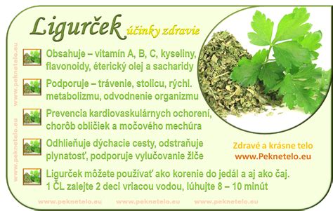 Ilustrácia znázorňujúca liečivé účinky ligurčeka.