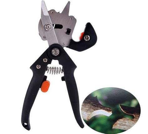 Náčinie na štepenie: štepársky nôž, záhradnícke nožnice, štepárska páska