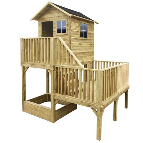 Farebný detský domček FAIRY s balkónom a rozprávkovými prvkami.